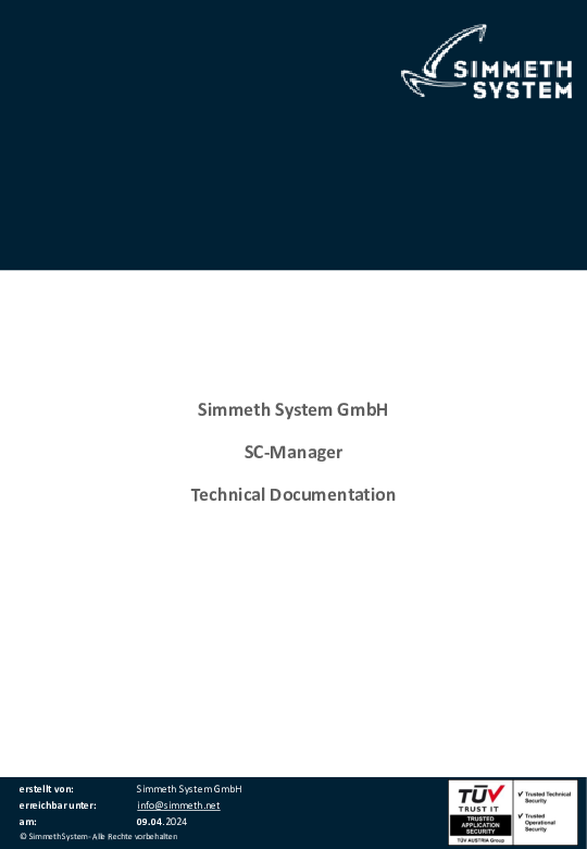 SC-Manager Technical Documentation EN