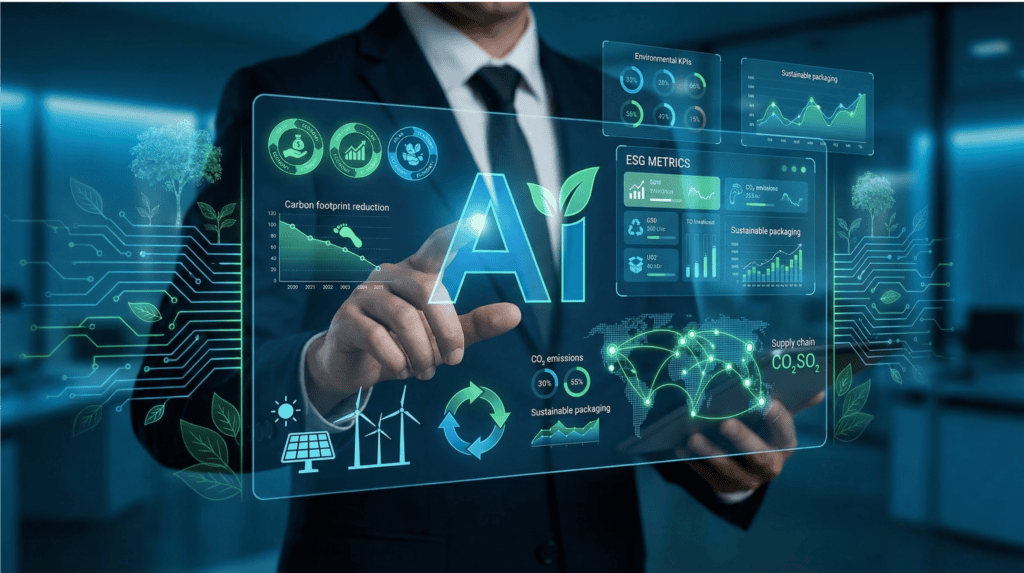 AI Optimizing sustainability in the supply chain with AI